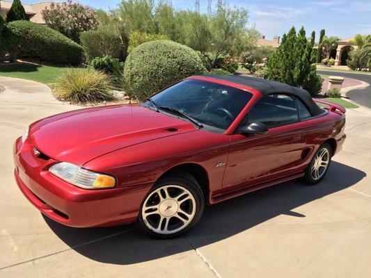 My 98 mustang gt convertible.