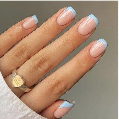 Modern French Nails