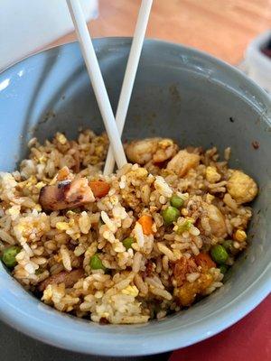 Chicken and shrimp fried rice