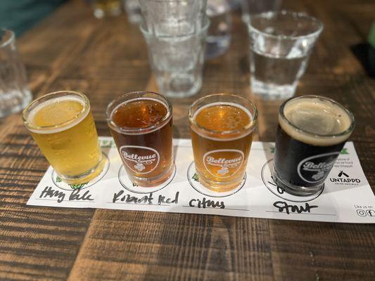 Beer flight.