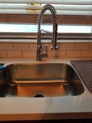 New sink and faucet.