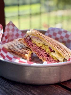 Hot pastrami sandwich!