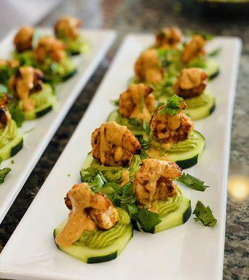 Blackened Shrimp Avocado Bites