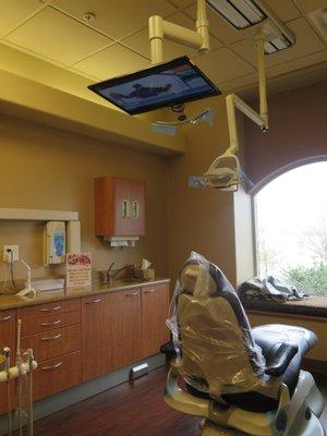 Watch TV and relax during your appointment.