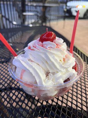 Strawberry Shortcake Sundae!