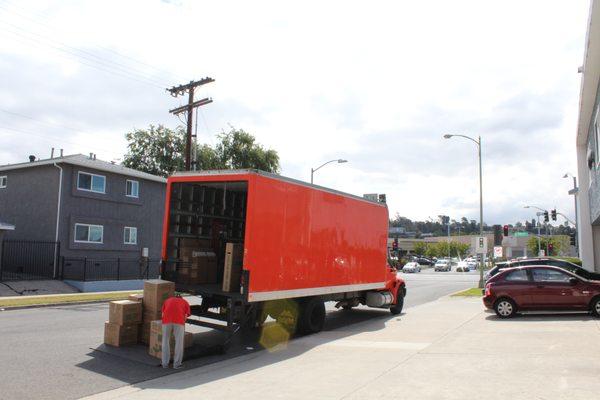 Loading the truck