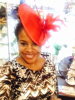 Fascinator for the Veuve Clicquot polo classic