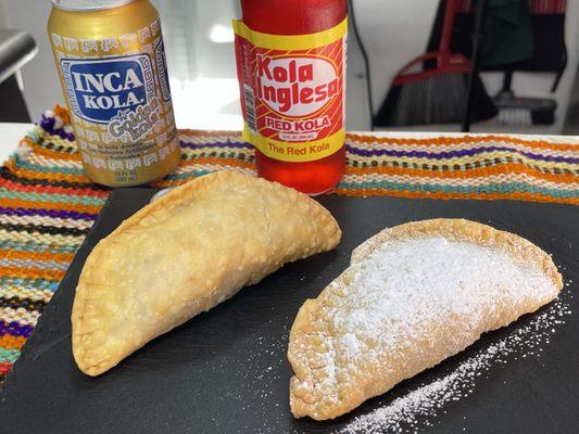 Empanadas.. with or with out sugar powder...