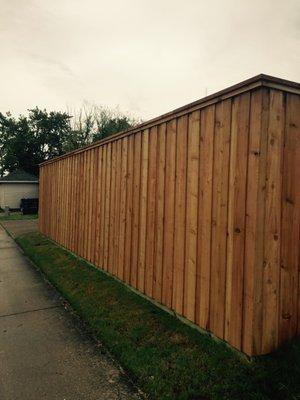 8ft Board on Board Cedar Fence