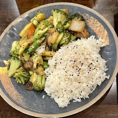 Vegetable hibachi