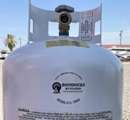 Certified in re-valving and re-qualifying propane tanks.