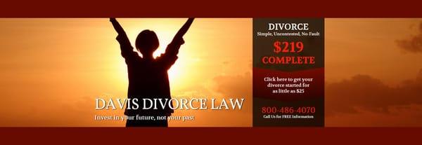 Davis Divorce Law, PA, Simple, Uncontested, Cheap, Complete Divorce.