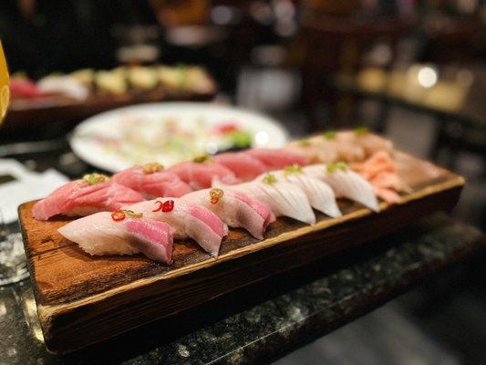 Binnaga, Hamachi Toro, O'toro, Hamachi, Maguro