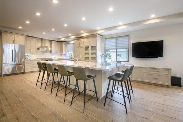 Kitchen - flooring - led recessed light