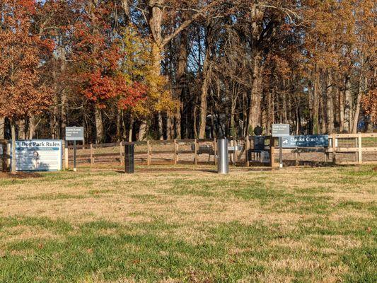 Dog park at Clarks Creek Community Park