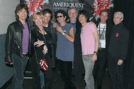 Hanging out with the Rolling Stones in 2006