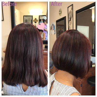 Bob cut by Kelly