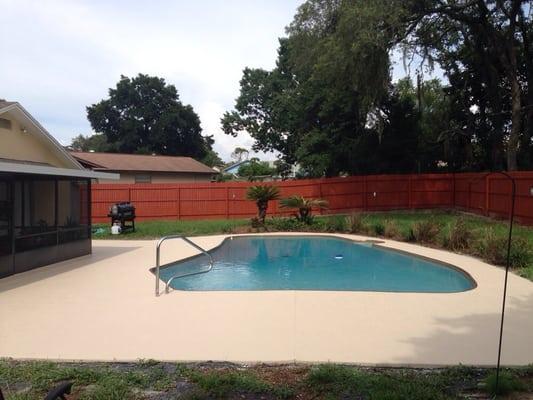 A 5 star pool resurface!