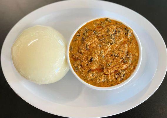 Egusi Spinach + Fufu