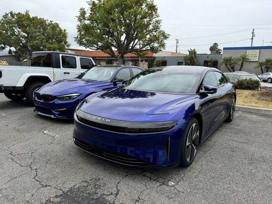 Lucid Air in full color PPF