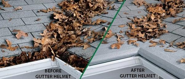 Gutter Helmet Gutter Protection.  Never Clean your Gutters Again!