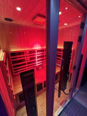 Infrared Sauna with Red Light