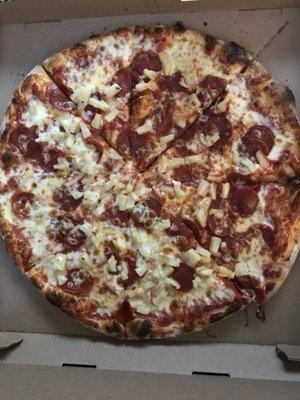 Pineapple Pepperoni Pizza