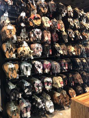 Flip flops, everyone should own a pair or 7, one for every week!