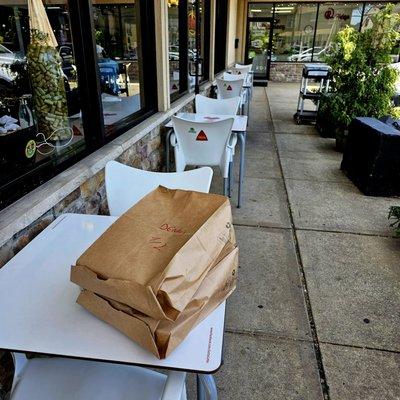 Order To Go. Outdoor Dining.