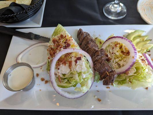 Wedge Salad with Steak