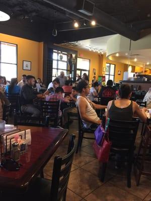 Packed house around brunch time!