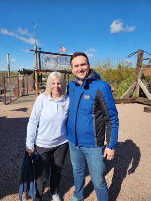 #abc15 #deniseandjordan #bestdayever #zippingthroughthebucketlist #thankyoujordananddanny!