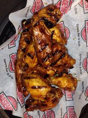 Double grilled Teriyaki Wings are among a number of favorite flavors