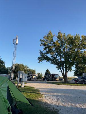 Our tent at our campsite