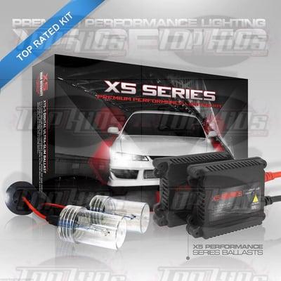 Our X5 Slim Digital HID kit is a very popular and affordable kit. Comes with 2xbulbs and 2x ballasts for only $39.99