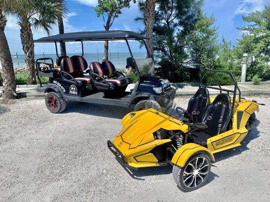 G6 Golf Cart and a Mamba