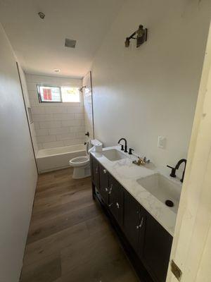 Guest bathroom redesign - 85% complete.