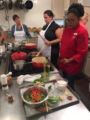 Great cooking class led by Chef BB.