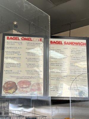 Bagel Menu as of 12/2022. I customized mine, so just ask them if you want to customize one instead!