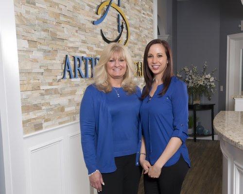 Management Team - Artistic Dental in Jackson, NJ (Kim - Office Manager and Haydee - Business Administrator and Billing Manager)