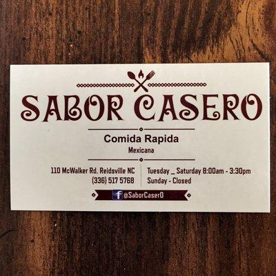 Sabor Casero