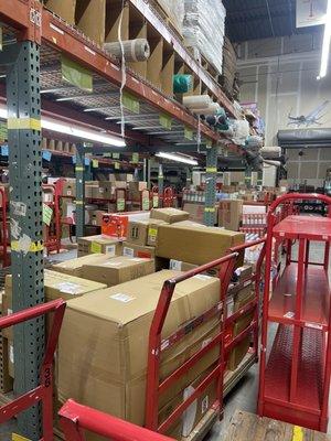 Target back end warehouse