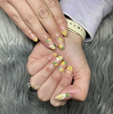 Lemons Nails Design