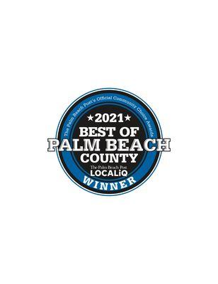 Very proud to announce we were elected Best of Palm Beach by the readers of the Gannet group of newspapers!