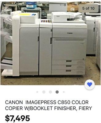 Canon imagePRESS C850 copier