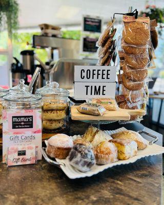 Coffee Time and Pastries at Mama's On The Go Bistro.