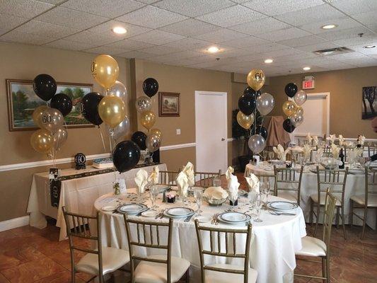 Hall has large rooms for weddings and small rooms for intimate gathering!