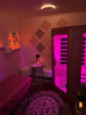 Private massage and sauna room