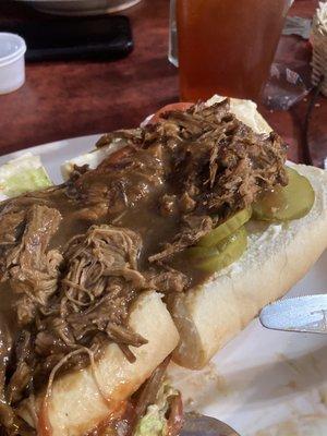 Slow roasted roast beef poboy!