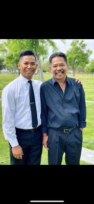 With my dad for amang's funeral 4/6/2018